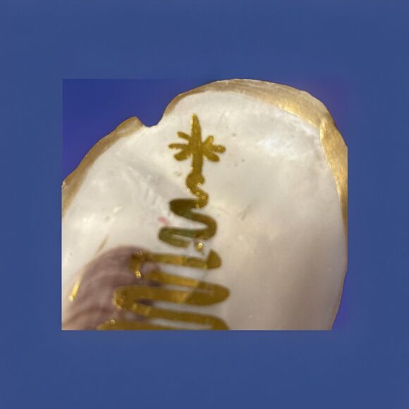 NWT Mudpie Christmas Tree Wine Cork Handcrafted Oyster Coastal Decor - Picture 5 of 6